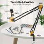 Adjustable Metal Vlog Stand with Phone Holders Image 3
