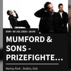 Mumford & Sons Marlay Park 5th July