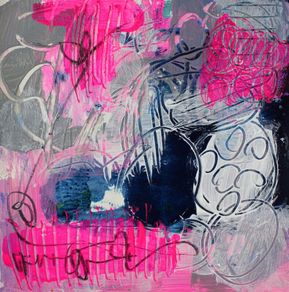Neon Pulse 20 by 20 cm The Abstracts