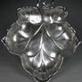 Vintage WMF Silver Plated Grape Vine Leaf Dish, Germany, 9.5 inches Footed Serving Bowl Image 2