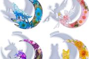 Crescents Mould, Epoxy Resin Molds, Silicone Epoxy Molds, Moon Wolf, Moon Cat, Moon Fairy, Moon Unicorn Mold (FREE POSTAGE)