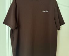 River Island Brown Slim Fit Textured Crew Neck T-Shirt