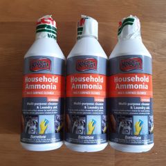 Household Ammonia 3x500ml Bottles