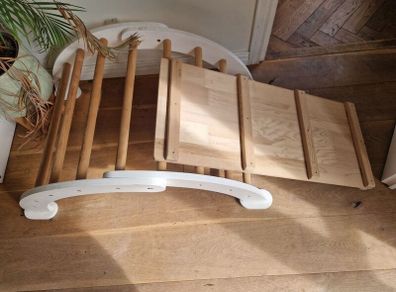 wooden toddler climbing frame
