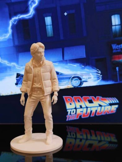 3D Printed Marty McFly From Back To The Future Figurine 80s