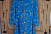 Blue Floral Savida Dress. Size 14