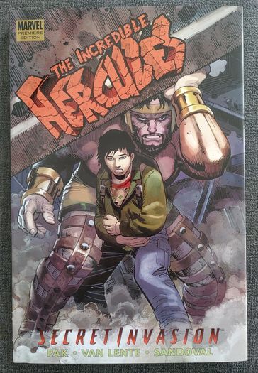 INCREDIBLE HERCULES Secret invasion Premiere Edition. Hardcover Graphic Novel. Marvel Comics.