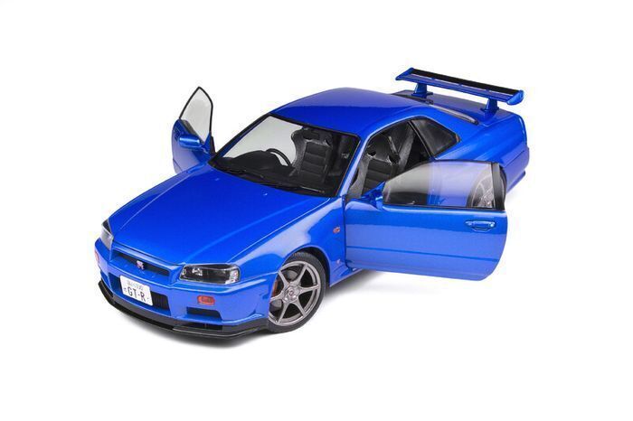 Nissan Skyline GT-R R34 Metallic Blue - New in Box - 1/18