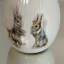 Handmade Beautiful Bunnies egg, candle and jar Image 9