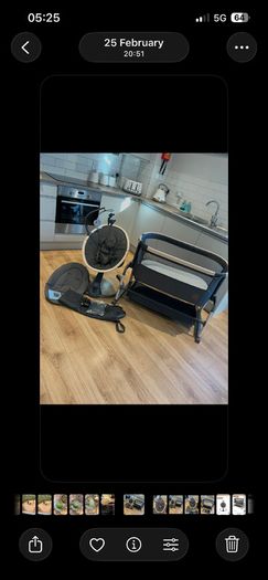 Baby equipment cot and bouncer swing maxi cozi