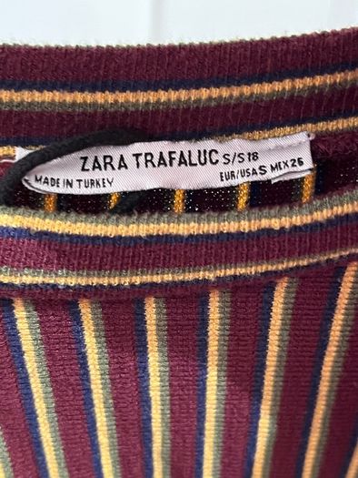 Zara Trafaluc Striped MIDI dress size S