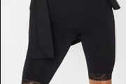 Pretty Little Thing black lace bicycle shorts size 8 brand new
