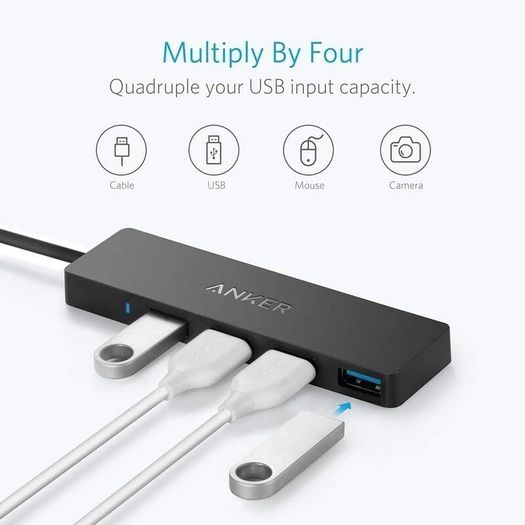 Anker ANK-HUB-A7516 USB Hub, 4 Ports, USB 3.0, Ultra Slim - New In Box