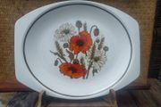 vintage platters, platter, retro platter, Arklow, Poole, JG Meakin