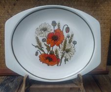 vintage platters, platter, retro platter, Arklow, Poole, JG Meakin