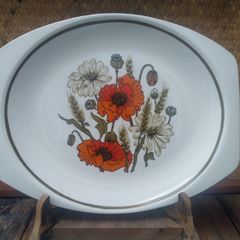 vintage platters, platter, retro platter, Arklow, Poole, JG Meakin