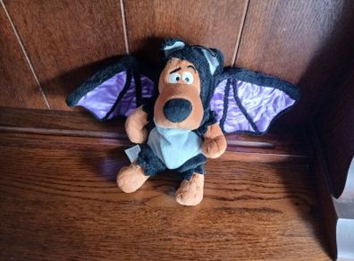 Vintage Warner Bros Studio Store Exclusive Halloween Scooby Doo as Bat Beanie Soft Toy