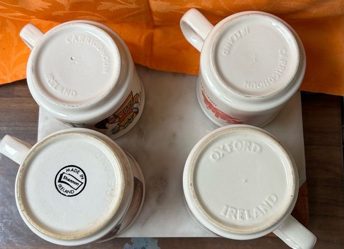 4 Vintage Advertising Coffee /Tea Mugs