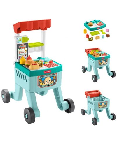 Fisher-Price Laugh & Learn 4-in-1 Snack Cart Walker