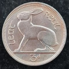 Ireland 1964 Three pence 3d Mint Unc coin