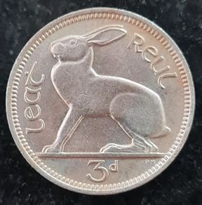 Ireland 1964 Three pence 3d Mint Unc coin