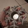 diamante crystal snowflake t light holder Image 4
