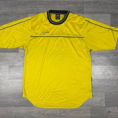 Vintage 90s Nike Template Brazil Style Jersey Shirt Mens Medium