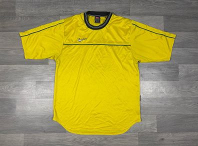 Vintage 90s Nike Template Brazil Style Jersey Shirt Mens Medium