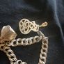 ladies vintage silver charm bracelet Image 10