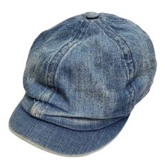 Ralph Lauren Rrl Double Denim Newsboy Flat Cap Hat