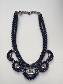 Navy necklace
