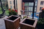 New 2 wooden planters 40cm x40 cm H 40 cm