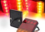 2x Red Amber LED Marker Light 12v 24v Rear Tail Side Marker Lamp Trailer Trucks Van Tracker Quad