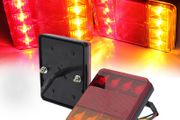 2x Red Amber LED Marker Light 12v 24v Rear Tail Side Marker Lamp Trailer Trucks Van Tracker Quad