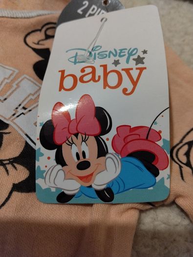Disney Baby Minnie Mouse 2 Piece Set, New With Tags