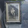 Vintage Bob Dylan black and white framed postcard with inscription Image 4