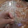 Large Mid-Century Frosted Art Glass Bowl Image 5