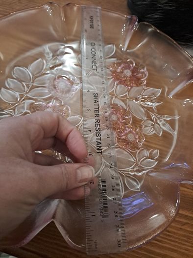 Large Mid-Century Frosted Art Glass Bowl