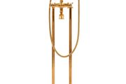Freestanding Bathtub Faucet Stainless Steel 99.5 cm Gold