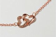 Rose Gold Bracelet with a Heart Charm
