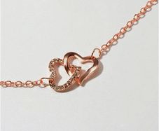 Rose Gold Bracelet with a Heart Charm