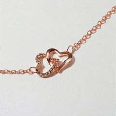 Rose Gold Bracelet with a Heart Charm