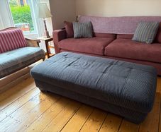 Large ottoman footstool