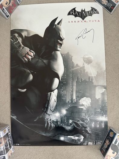 Kevin Conroy Signed Batman Arkham City Poster