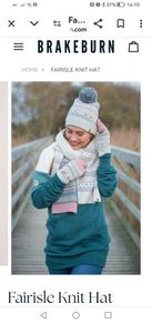 Brakeburn fairisle knit scarf BNWT