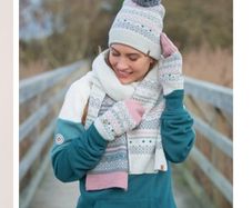 Brakeburn fairisle knit scarf BNWT