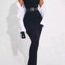 Brand new Black Maxi four way stretch dress, size 10 Image 4