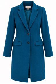 Hobbs Teal Wool Coat