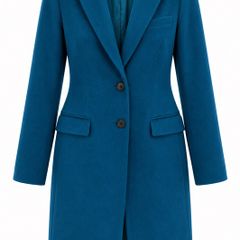 Hobbs Teal Wool Coat
