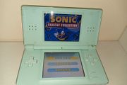 Nintendo ds lite ice blue with flashcard working with minor issues-no charger